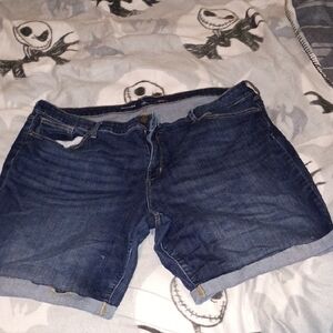 St. John's Bay Dark Blue Jean Shorts